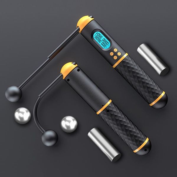 

2 in 1 digital wireless skipping rope counter weight ball ropes adjustable home outdoor sports fitness equipment jump