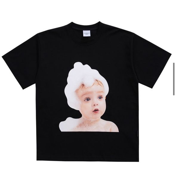 

women's t-shirt 2021 female summer of baby face seventh generation donut sleeve short bubble shirt, White