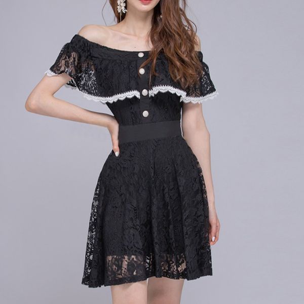 

dress arrival fashion up as elegant girly party summer off temperament lady black tie to, Black;gray