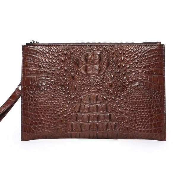 

wallets yilunxi casual male clutch bag business elite wallet luxury elegant bags crocodile charming men, Red;black