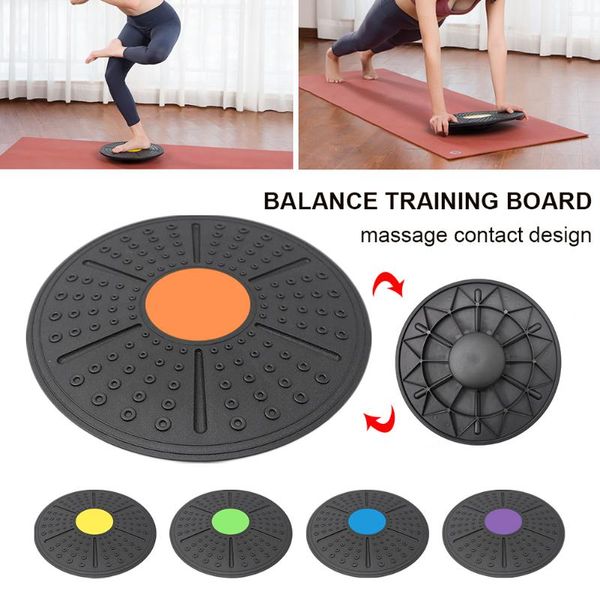 

wobble board round home gyms exercise non-skid bump surface yoga mats