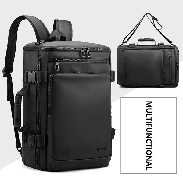 

backpack large capacity men lap15.6 17 inch multifunctional waterproof nylon travel back pack male bags