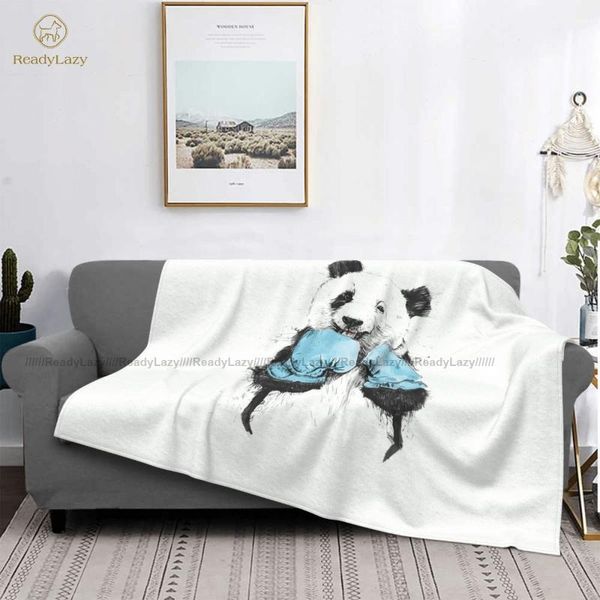 

panda blanket colorful fleece chair super soft bedspread blankets