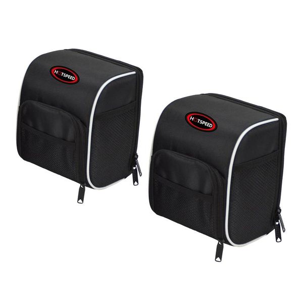 

bike saddles cycle handlebar bag -quick release bracket - bicycle road black, l/s