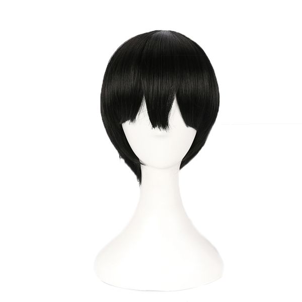 

yugi amane cosplay wigs anime toilet-bound hanako-kun black short heat resistant synthetic yugi amane hair wig