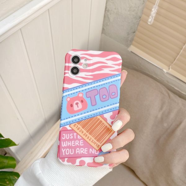 

leopard print label liquid silicone rubber phone cases for iphone 12 11 pro promax x xs max 7 8 plus