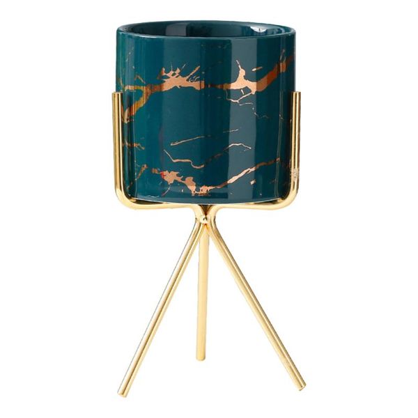 

forks 1set nordic style fruit jar ceramic storage with rack green golden