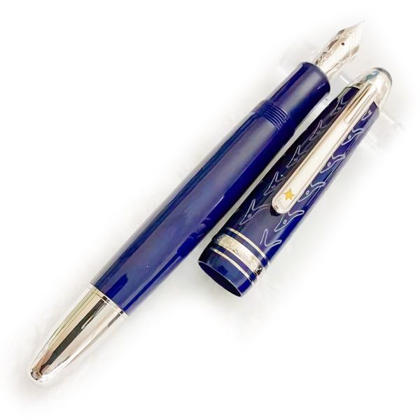 

pure pearl luxury msk-149 matte black classic fountain pen for 4810 iridium nib office school supplies writing ink pens with serial number +