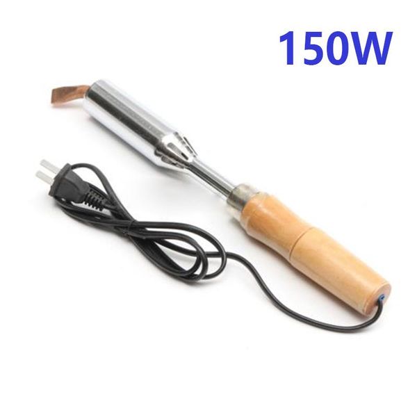 

hand & power tool accessories 1*useful soldering iron welding electronic copper chisel non-slip wooden handle