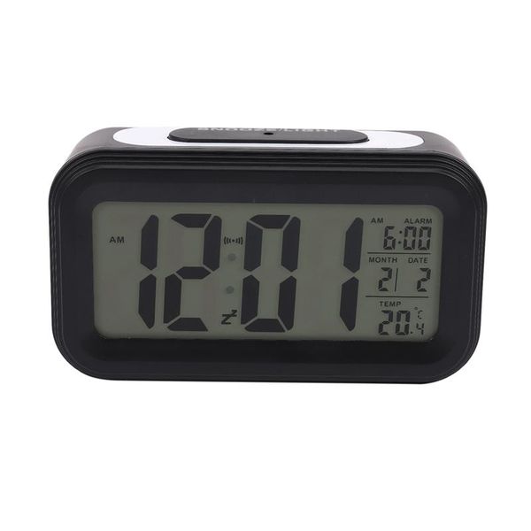 

other clocks & accessories [upgrade version] battery operated alarm clock,electronic large lcd display digital with snooze,backlight,night l