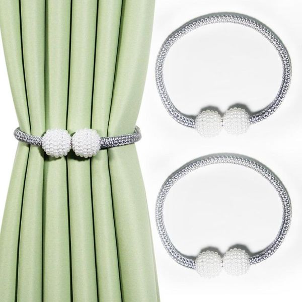 

other home decor 2pcs pearl magnet curtain clip holders tieback buckle clips hanging ball tie back accessories