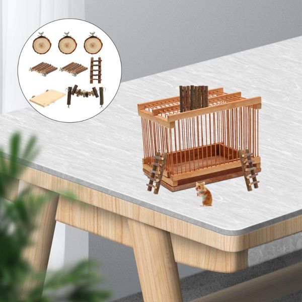 

small animal supplies 9pcs/set hamster springboard ladder molar for guinea chinchilla