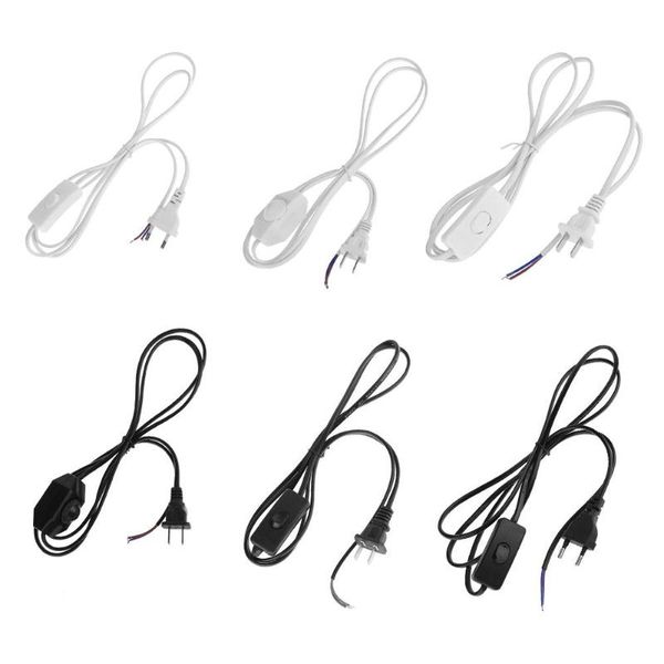 

smart home control 1.8m/5.9ft switching power cord wire line cable for table light button led lamp 2.5a eu/us plug switch accessories 0-265v