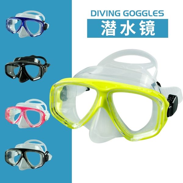 

goggles equipped with mask swimming supplies 2021 silicone diving glasses