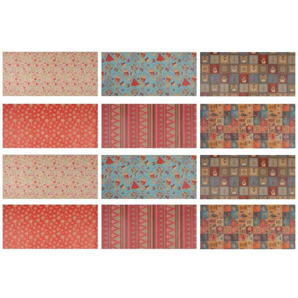 

gift wrap 12pcs christmas craft paper wrapping packaging