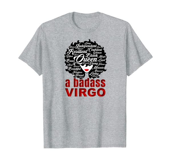 

a badass virgo birthday t-shirt, White;black