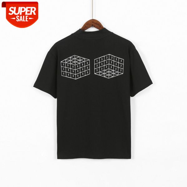 

spring and summer c.e rubik's cube small high-neck fashion tailoring short-sleeved style #ke9e, White;black