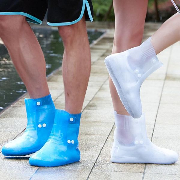 

shoe parts & accessories thicken low boots rain covers double breasted overshoes adjustable durable waterproof anti-slip reusable tra, White;pink