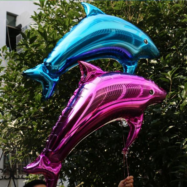 

party decoration dolphin aluminum foil balloon wedding birthday decorate supplies aluminium balloons