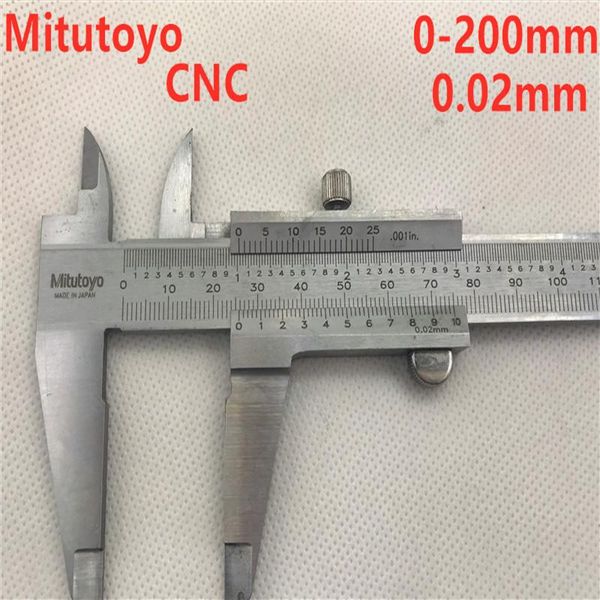 

power tool sets mitutoyo cnc calipers vernier caliper 8" 0-200mm 0.02mm precision measuring tools stainless steel 530-118 scale .001in