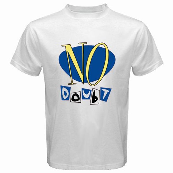 

new no doubt *no doubt men's white t-shirt size s-3xl, White;black