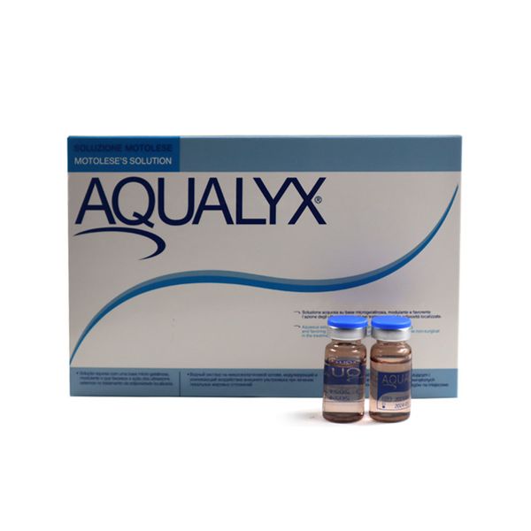 

aqualyx fat dissolving body slimming solution for double chin 10 vials*8ml