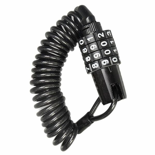 

bike locks mini helmet lock anti-theft 4 digit password bicycle for scooter motorcycle portable mtb road cable