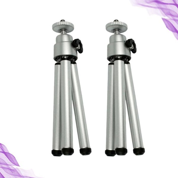 

selfie monopods 2pcs mini tripod portable flexible aluminium alloy smartphone camera holder clip stand