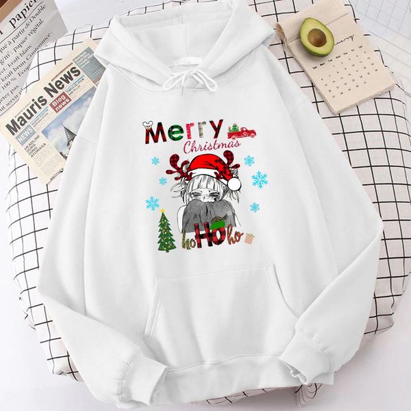 

women's hoodies & sweatshirts 2021 anime my hero academia japanese toga himiko manga printed men's hoodie christmas women, Black