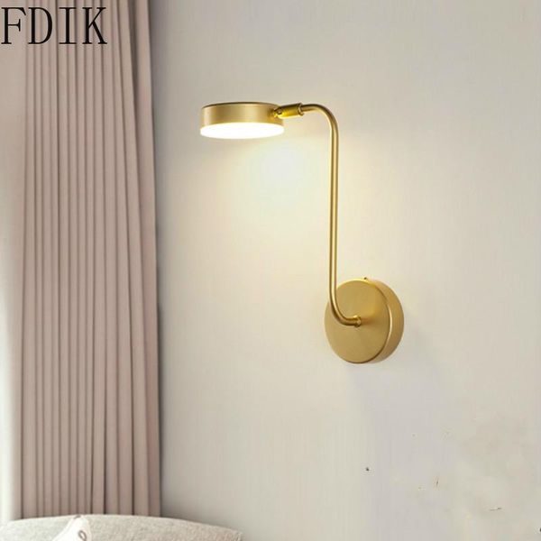 

wall lamp rotatable led 220v living room decoration bedroom modern aisle net red light fixture illuminated mirror lighting