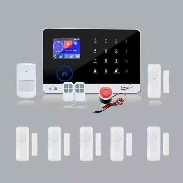 

alarm systems touch keypad lcd display wireless home security system