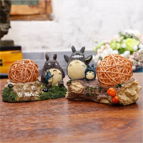 

creative dragon hayao miyazaki cat night light hand-made micro landscape ornaments resin crafts gifts 861-26