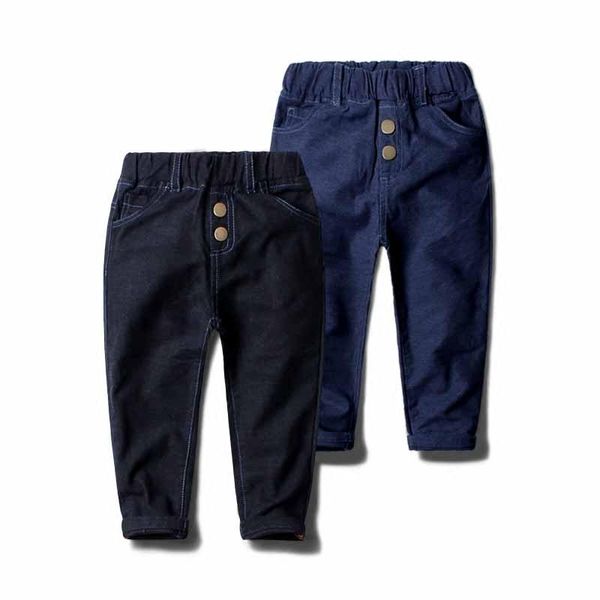 

jeans 2021 spring children's casual pants boys trousers kids slim, Blue