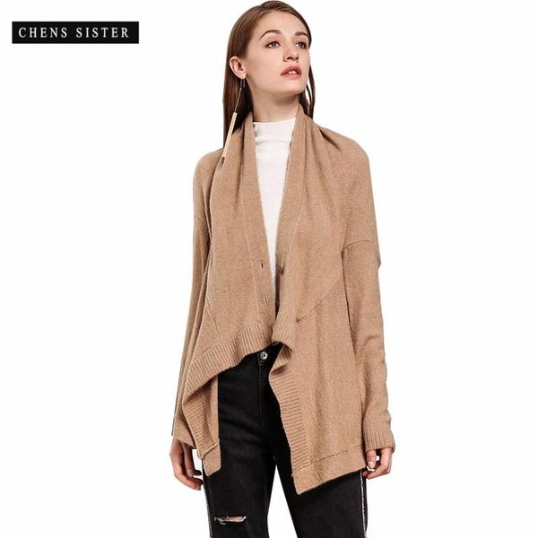 

women's sweaters [chens sister] womens casual open front long batwing sleeve sweater cardigan knitwear soft basic knit snap women, White;black
