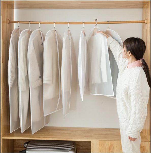 

cloth hanging organizers bag breathable garment clothes covers dust-proof safe storage organizer for suits dress coat boxes & bins