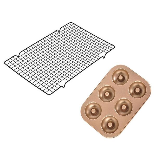 

other bakeware 1 x cooling rack baking diy tool with 6 holes cupcake pan muffin tray mold