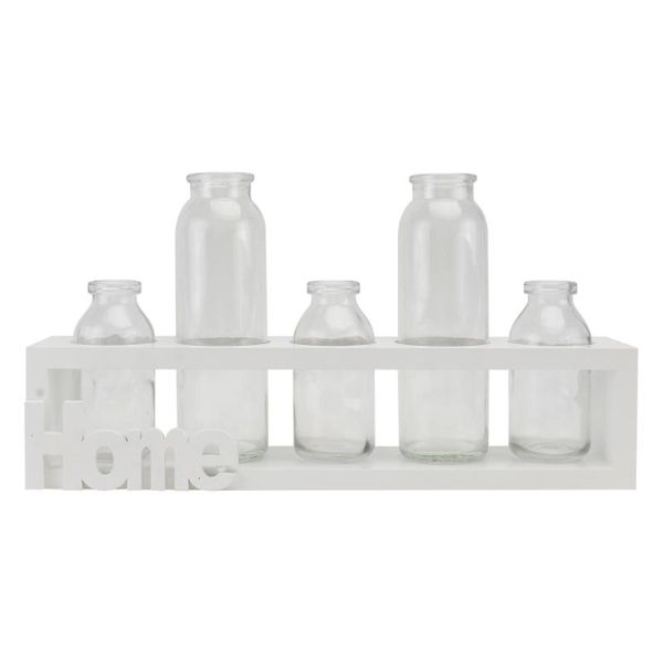 

vases 1 set delicate modern glass flower vase household decorations for home (white)