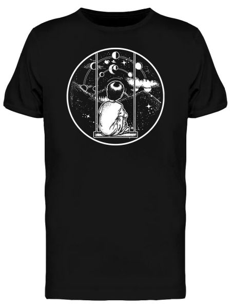 

Contemplating Space Men's Tee -Image by Shutterstock, White;black