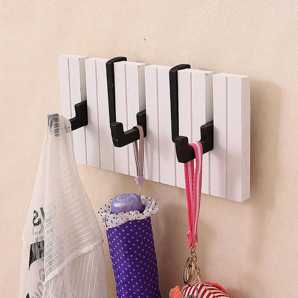 

hooks & rails piano wooden coat rack hook style color multi-purpose magnetic hanger key ring storage