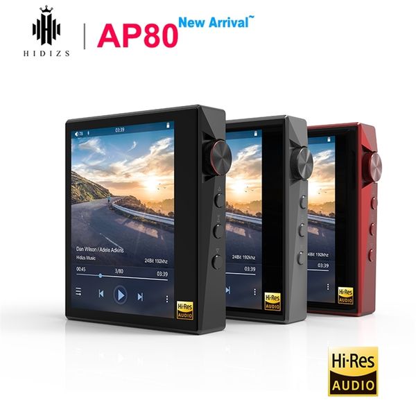 

hidizs ap80 hi-res bluetooth hifi music portable player mp3 es9218p chip ldac usb dac dsd128 fm radio hibylink flac dap 211123