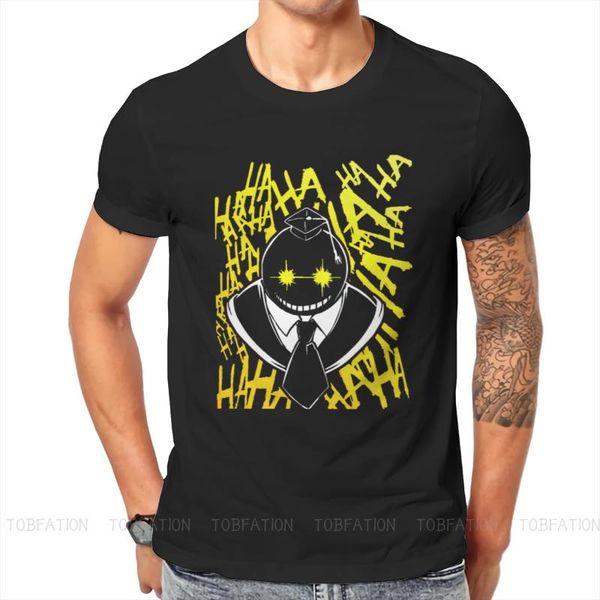 

men's t-shirts assassination classroom koro sensei ocs anime crewneck tshirts distinctive homme t shirt hipster 6xl, White;black