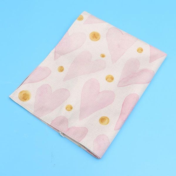 

creative heart printing apron home kitchen restaurant cooking baking dress cotton and linen aprons