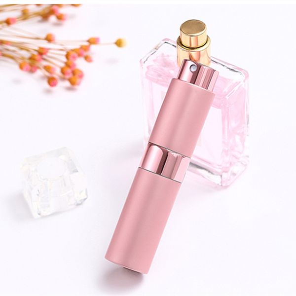 

15pc 5ml 8ml metal perfume atomizer empty glass spray bottle aluminum spray botle cosmetic travel bottle