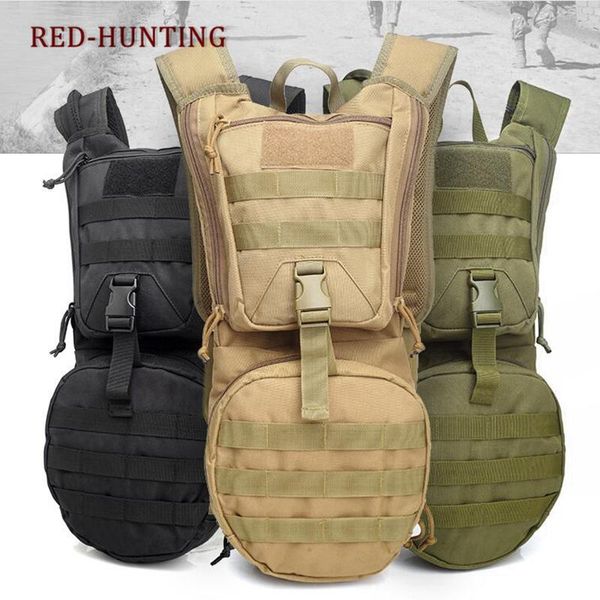 

hydration pack tactical water hiking backpack daypack can hold 3l bladder for outdoor sports bags