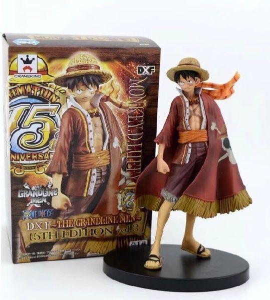 

pirate king 15th anniversary cloak luffy decoration straw hat luffy pirate king theater boxed hand-made model