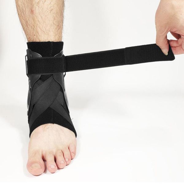 

breathable pressure exercise fixed ankle brace sprain fracture support rehabilitation sleeve (, Blue;black