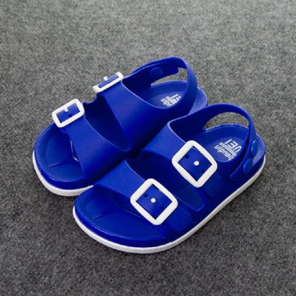 

sandals boys summer kids shoes leather children beach student sport sneakers casual sandalia infantil non-slip rubber male, Black;red