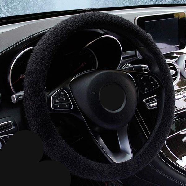 

plush steering wheel cover soft warm winter case protector comfortable covers