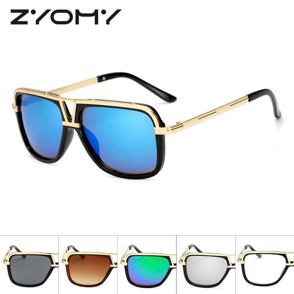 

sunglasses q 2021 fashion retro brand designer mirror women vintage men goggles driving glasses uv400, White;black