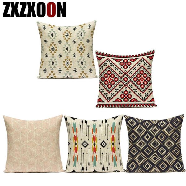

cushion/decorative pillow nordic style mandala geometric cotton linen pillows cushion cover for sofa home living room decoration pillowcase